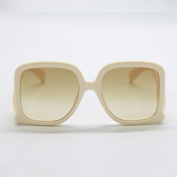 NEW GUCCI GG1326S 002 SQUARE WOMEN NUDE OVERSIZED SUNGLASSES GUCCI - Picture 7 of 16